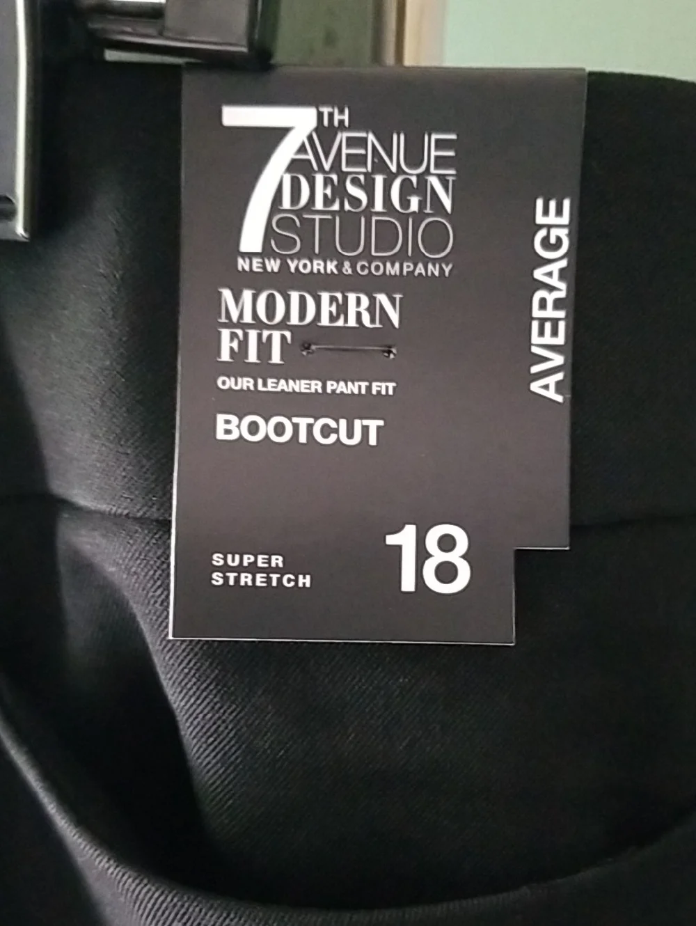 New York  and Company Black Dress Pants - Bootcutt Fit - Picture 4 of 8